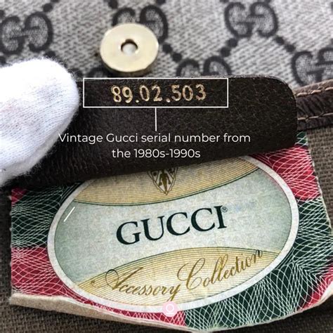 vintage Gucci bags serial numbers